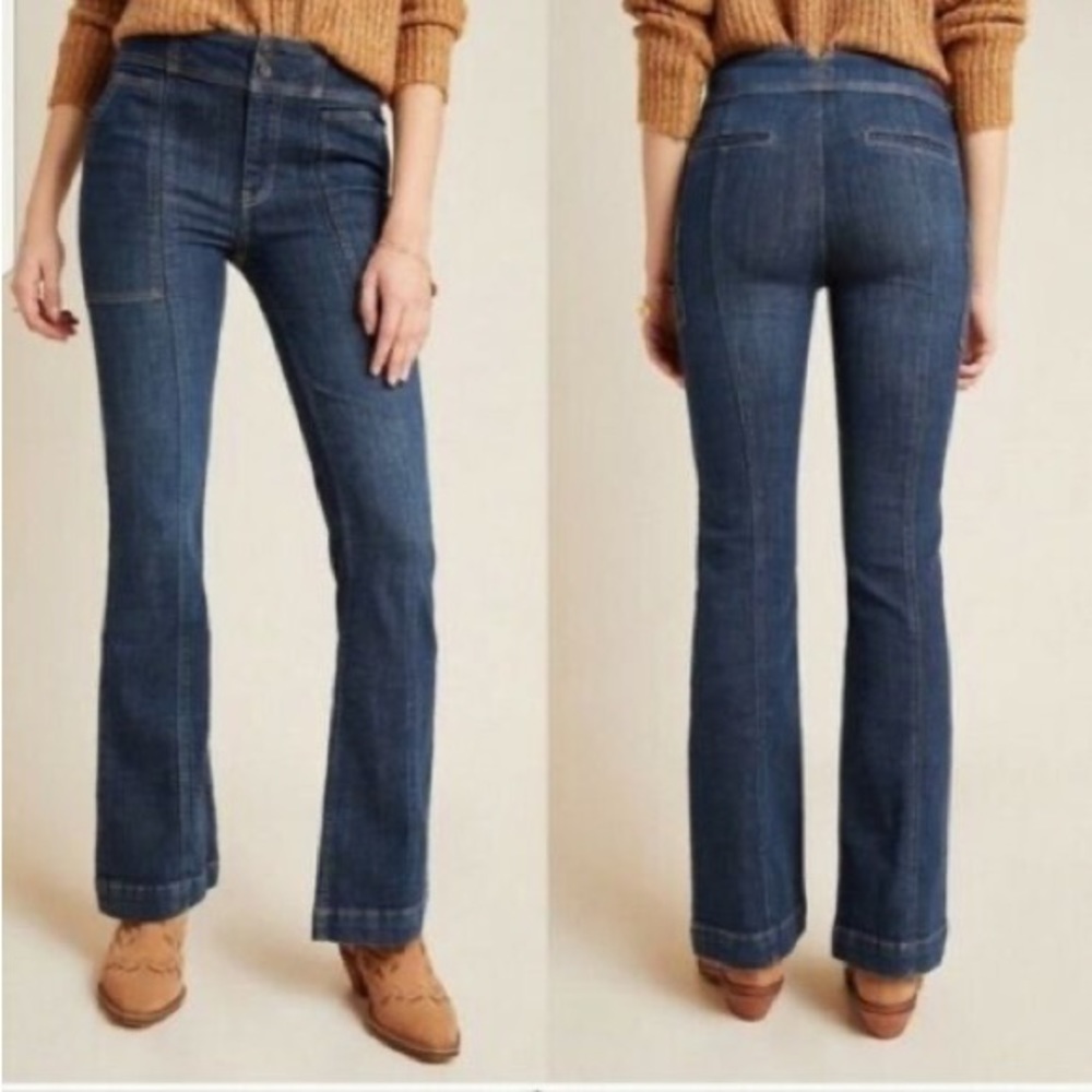 Pilcro Anthropologie High Rise Bootcut Trouser Jeans Size 26